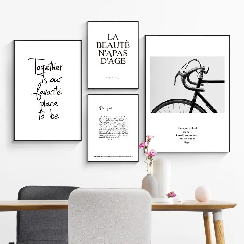 Life Quotes Picture Home Decor Nordic Canvas Painting Wall Art Letter Modern Minimalist Posters and Prints for Living Room | Дом и сад