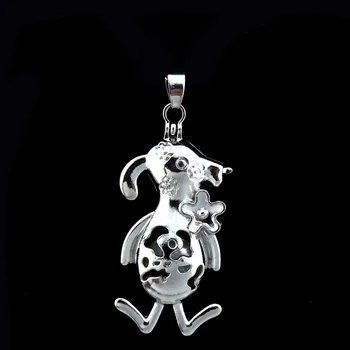 

5Pc Openable Cartoon Animal Copper pendant Phase Box Necklace Locket Aromatherapy Essential Oil Pendant Pearl Cage Diffuser k124