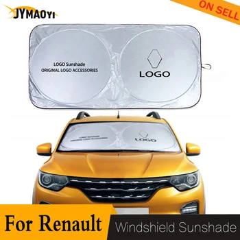 

For Renault parasol coche auto car logo emblem sunshade sun cover protector blind block sun visor shade car visiere protection