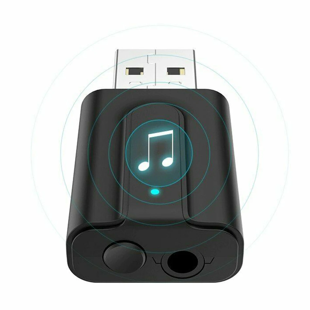 2 в 1 3,5 мм AUX Bluetooth 5,0 передатчик приемник ТВ HIFI стерео аудио USB беспроводной мини-адаптер для ПК Автомобильные колонки flash usb