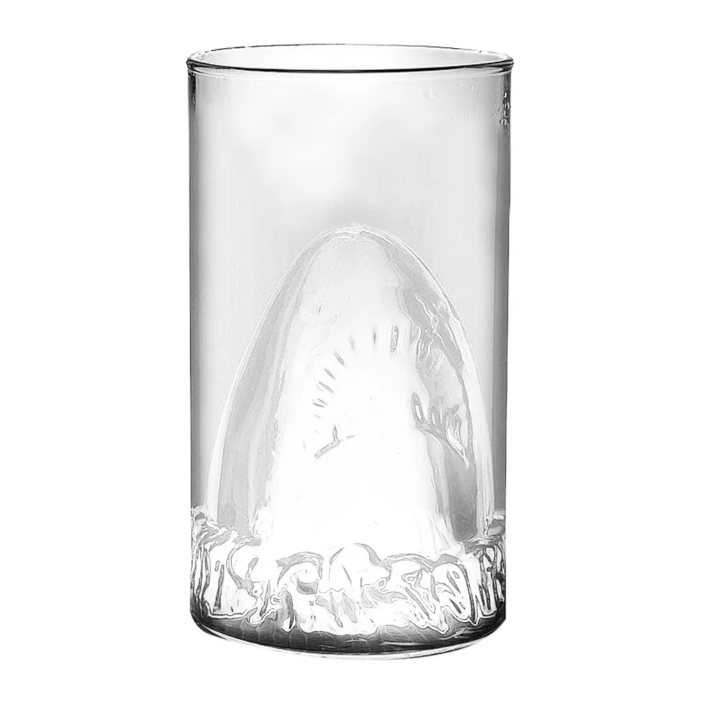 Spirits Shark Beer Glass Red Wine Tea Glasses Double Glass Water Bar Cup Christmas Mugs Adult Kids Gifts Coffee Cups 350ML