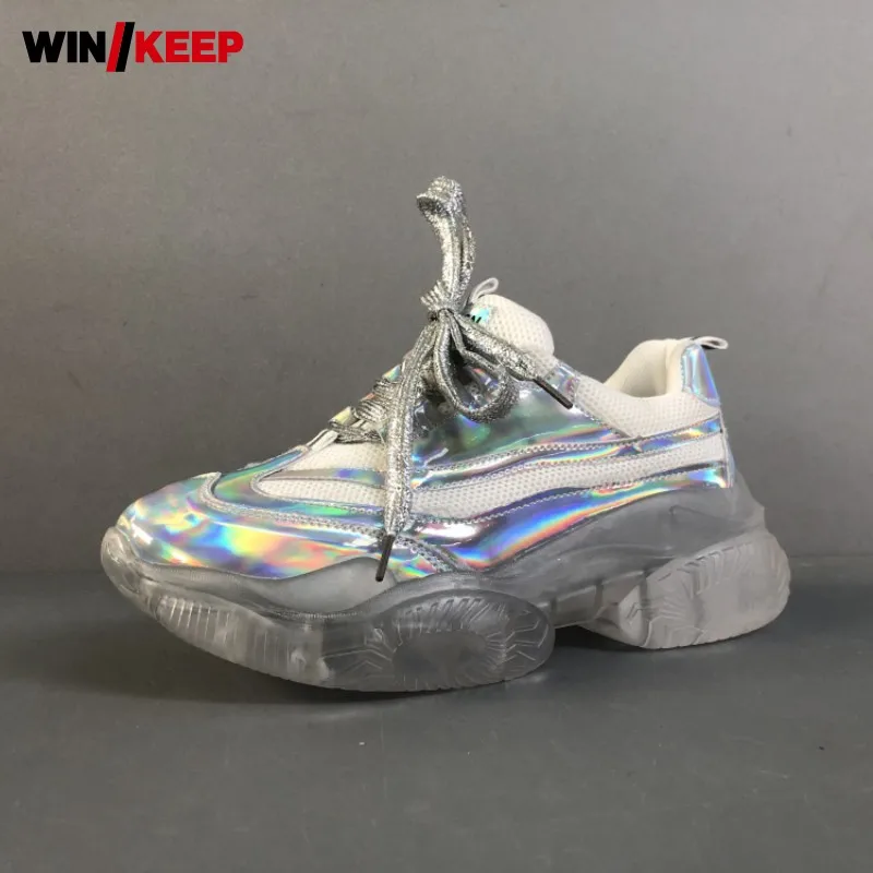 

Designer Women Platform Sneakers Lace Up Outdoor Sport Jogging Shoes High Quality Chunky Shoes Woman Zapatillas Mujer Deportiva