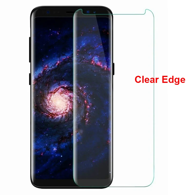 9H изогнутый край закаленное стекло протектор экрана для Samsung Galaxy S8 S9 Plus S7 Edge/ Note 8 9