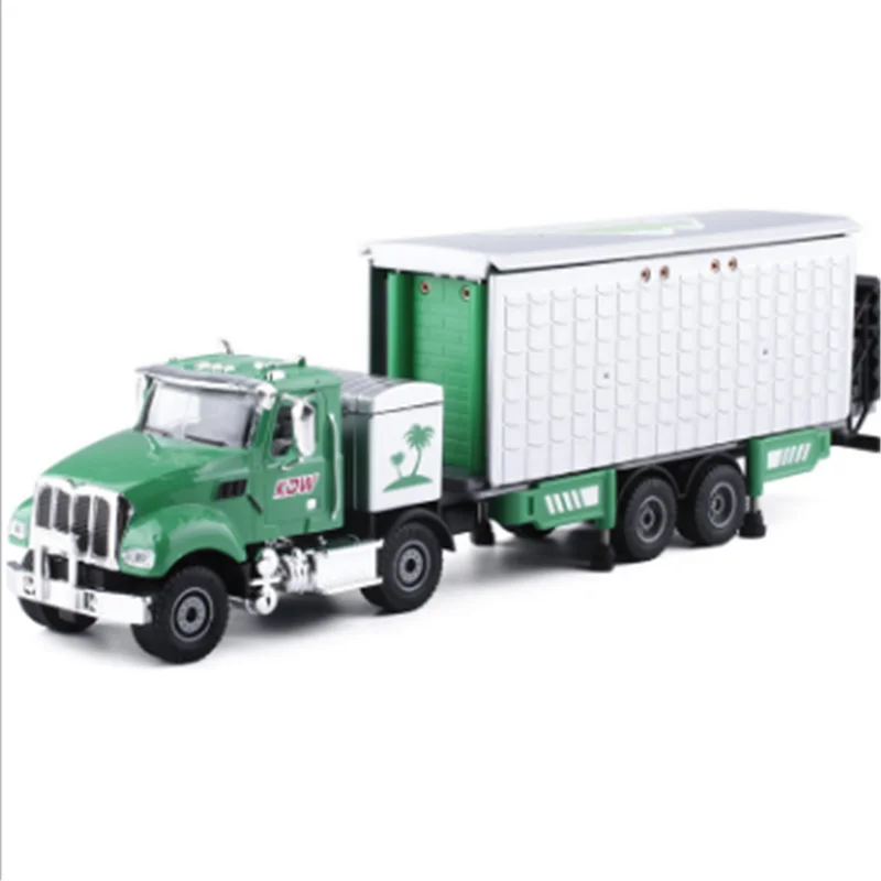 Green Коллекция 1:50 весы 26 см роскошный двухэтажный RV модель автомобиля литой Сплав вариативность RV дисплей грузовика для детей и взрослых - Цвет: Green