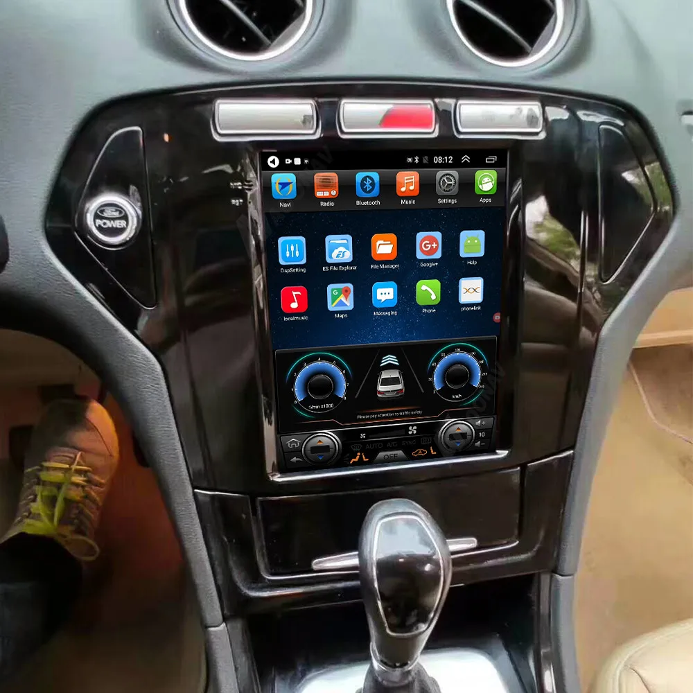 2 din Android автомобильный стерео автомагнитолы Tesla стиль для Ford Mondeo MK4 2007-2010