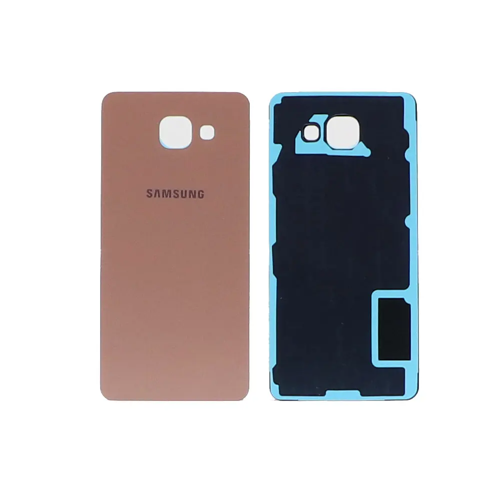 Для samsung Galaxy A5 A510F A510M A510FD A5100 A510Y чехол на заднюю панель со стеклянным корпусом для замены задней двери A510 - Цвет: Розовый