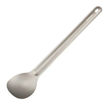 

Titanium Spoon Lightweight Portable Camping Spoon Outdoor Picnic Travel Tableware Long-handled Spoon