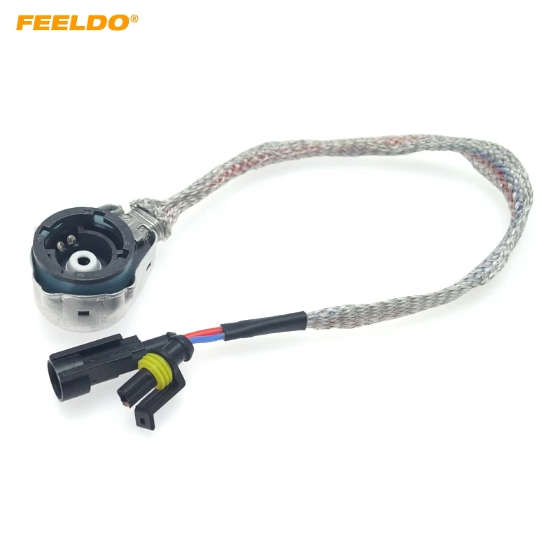FEELDO 1 шт. Автомобильная HID ксеноновая лампа для фар адаптер ламп D2S D2R D2C D4S D4R провод