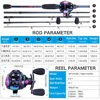 Sougayilang Casting Rod Combo 5 Section Carbon Rod and 9+1BB  Baitcasting Reel with Line Lure Accessories Carrier Bag Full Kits ► Photo 3/6