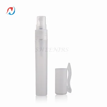 

50pcs/lot 8ml plastic empty refillable Hand Spray bottles, small perfume pen shape spray atomizer