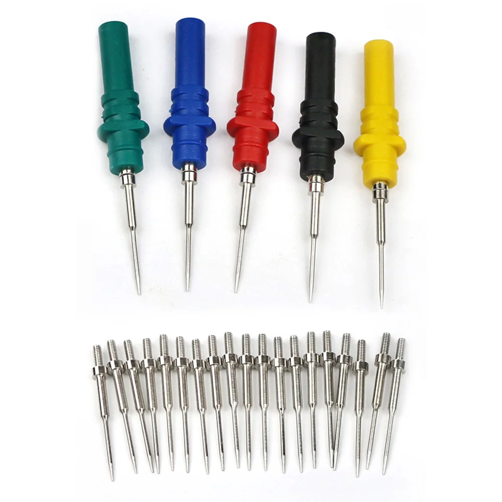 

Hantek HT307 Back Pinning Probes Needle Piercing Probes Set 5 Assorted Colors NEW