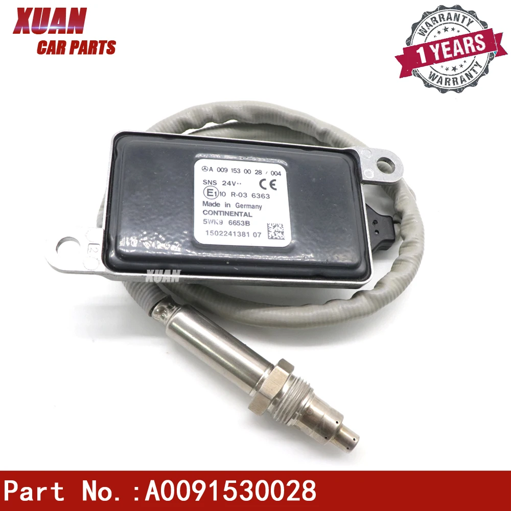 

XUAN high quality Nitrogen Oxide NOX Sensor A0091530028/004 5WK96653B For Mercedes Benz