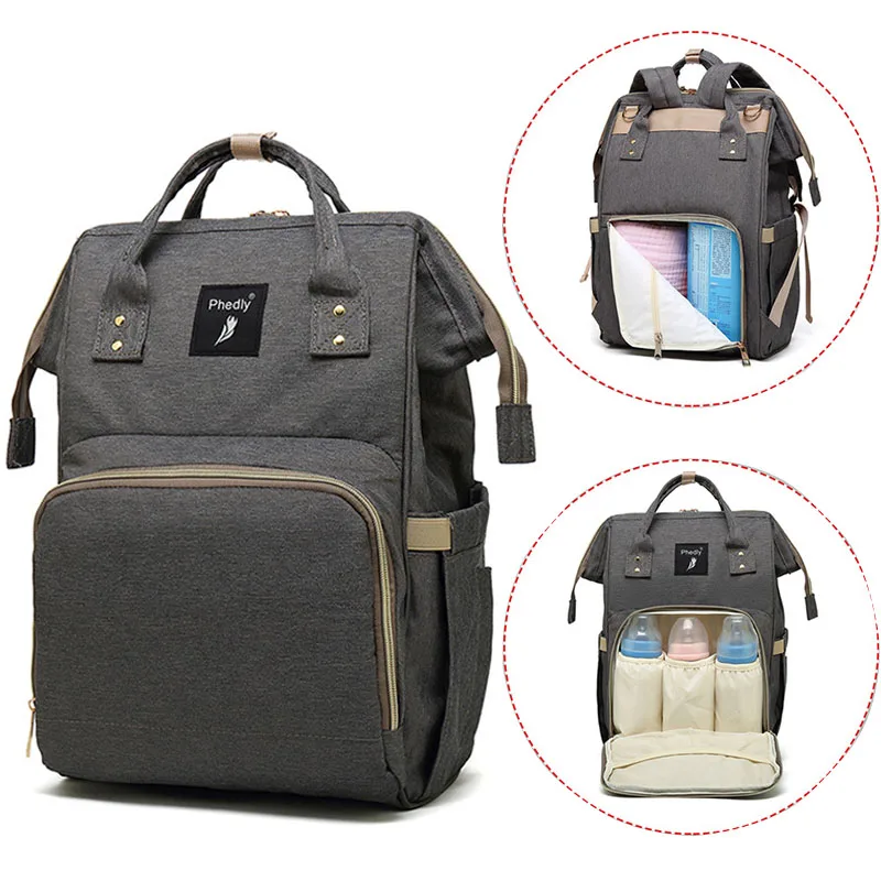 

Baby Diapers Backpack Large Capacity Baby Bag Travel Nappy Backpacks Dry/wet Diaper Isolation Bag Waterproof Nursing Bags