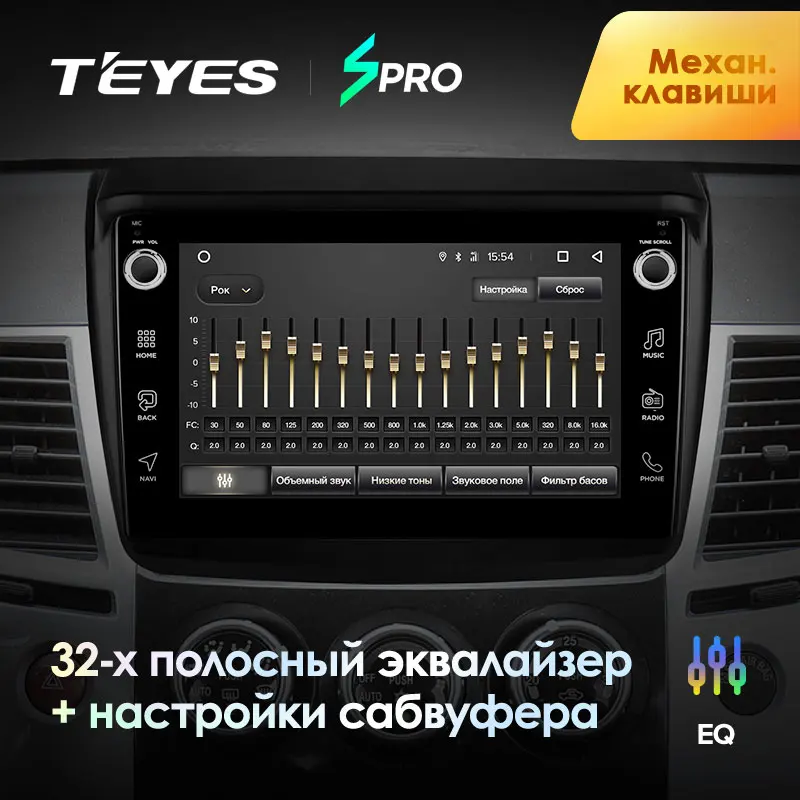 TEYES SPRO Штатная магнитола для Мицубиси Паджеро Спорт 2 поколение Mitsubishi Pajero Sport 2 L200 Triton PAJERO Android 8.1, до 8-ЯДЕР, 2DIN автомагнитола 2 DIN DVD GPS мультимедиа автомобиля головное устройство