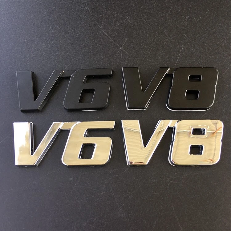 1 шт. авто Спорт V6 V8 3D металлический хром значок для Volvo XC70 hyundai ix35 W205 W203 Toyota Ford Honda Jazz джип Dodge наклейка на автомобиль