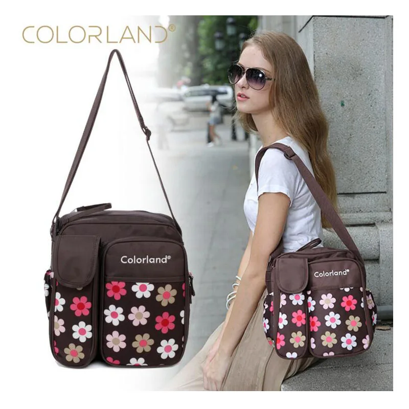 COLORLAND одно плечо мягкий подгузник сумка многофункциональная бутылка изоляция на открытом воздухе Дорожная сумка для подгузников для ухода за ребенком