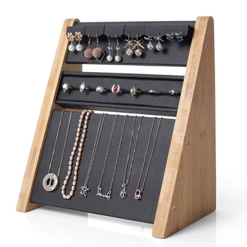 

New Wooden Jewelry Display Stand Bracelet Watch Earring Holder Ring Bracelets Anklets Jewelry Display Stand Packaging Jewelrybox