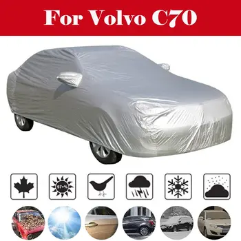 

Car cover tent waterproof snowproof all weather in winter snow rain Awning for car hatchback sedan suv For Volvo C70