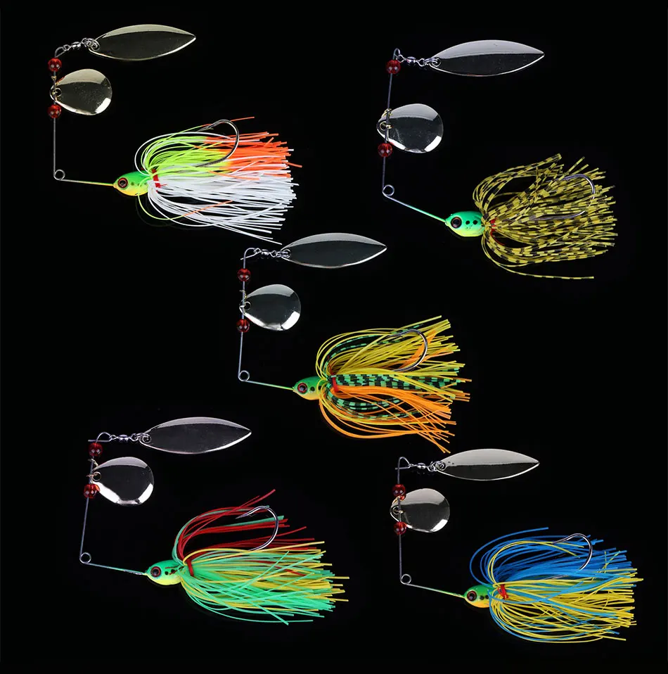 spinnerbait fishing lure spoon spinner bait (2)