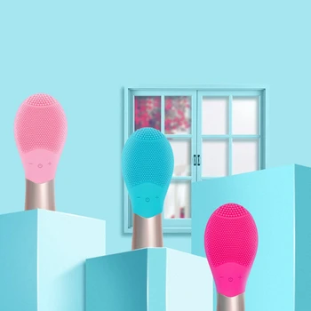 

Face Cleaning Washing Machine Mini Electric Massage Brush Deep Pore Cleansing Waterproof Silicone Cleansing Tools