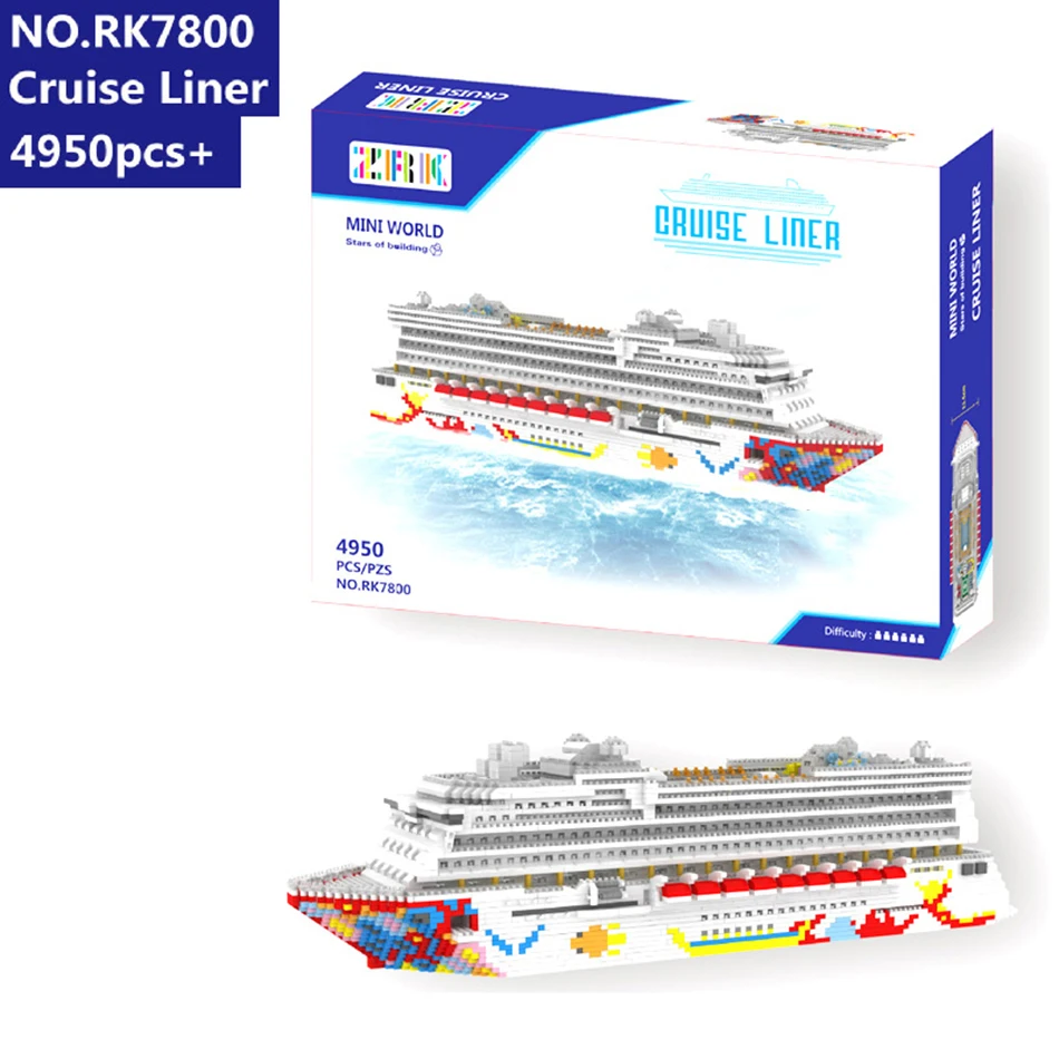 3800pcs Micro Building Blocks 60cm Large Size Titanic Cruise Ship Model Diy Mini Bricks Toys For Children Adult Colllection Blocks Aliexpress
