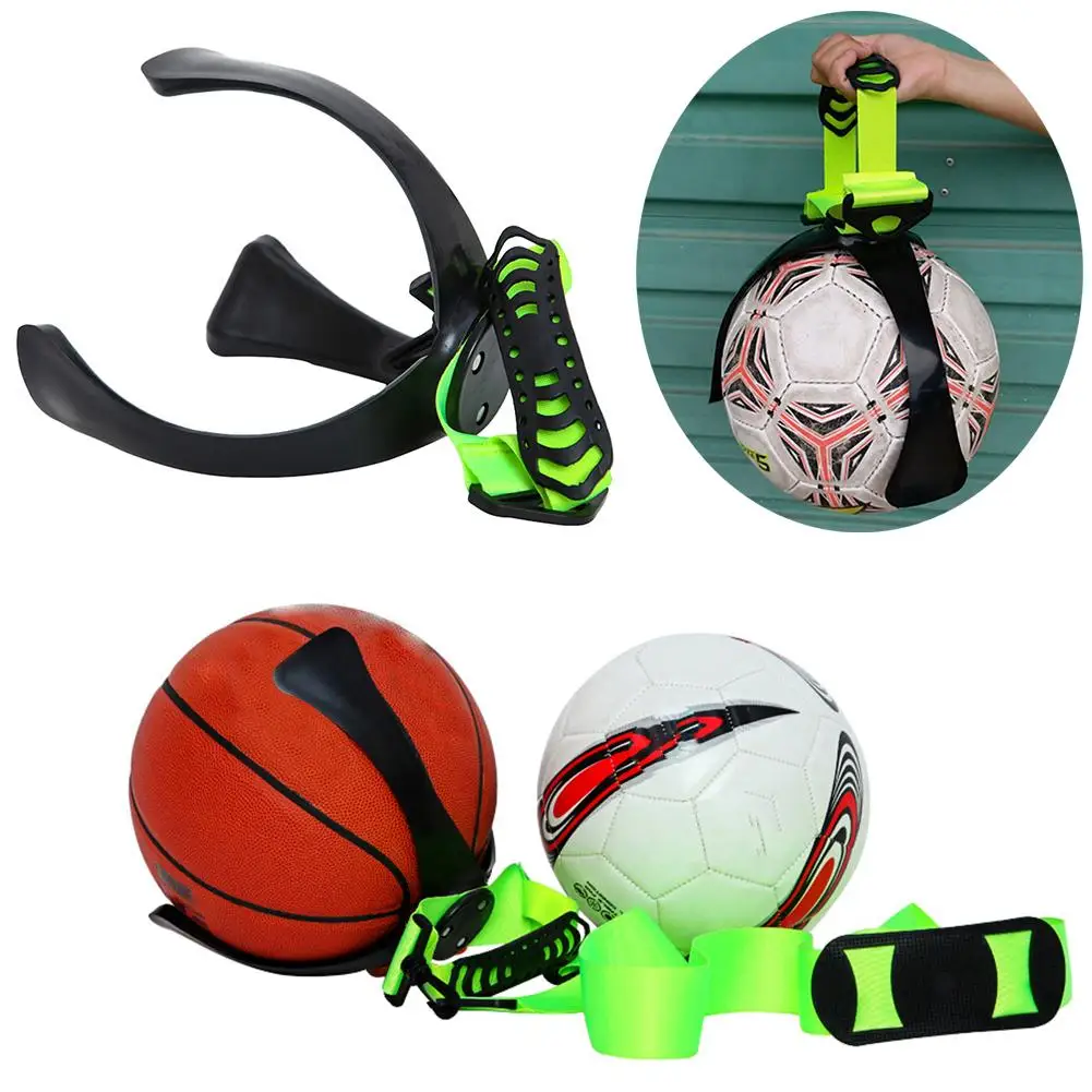 バスケットボールボール爪壁マウントとストラップスペースセーバー壁マウントケースのためのサッカーバレーボールサッカーボールホルダー|Soccers| -  AliExpress