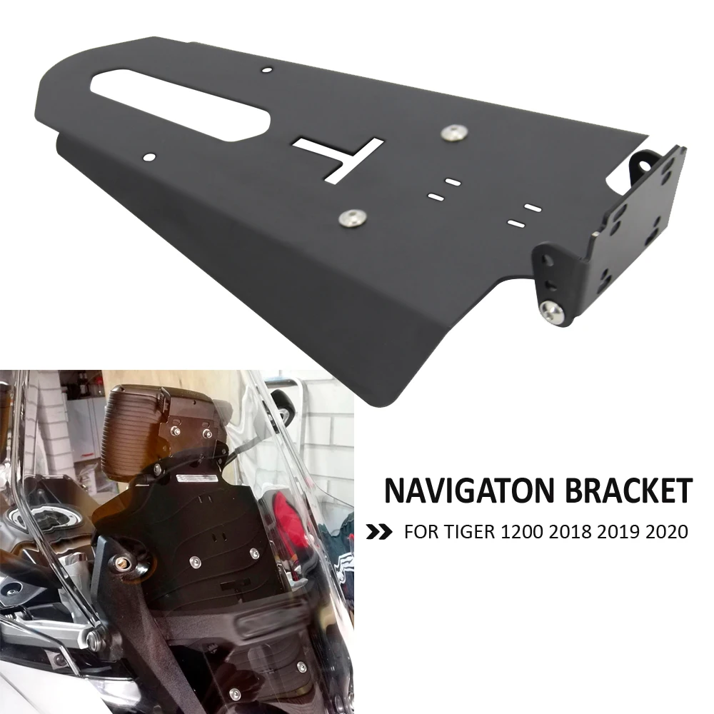 

NEW Motorcycle For Tiger 1200 Front Phone Stand Holder Smartphone Phone GPS Navigaton Plate Bracket 2018 2019 2020