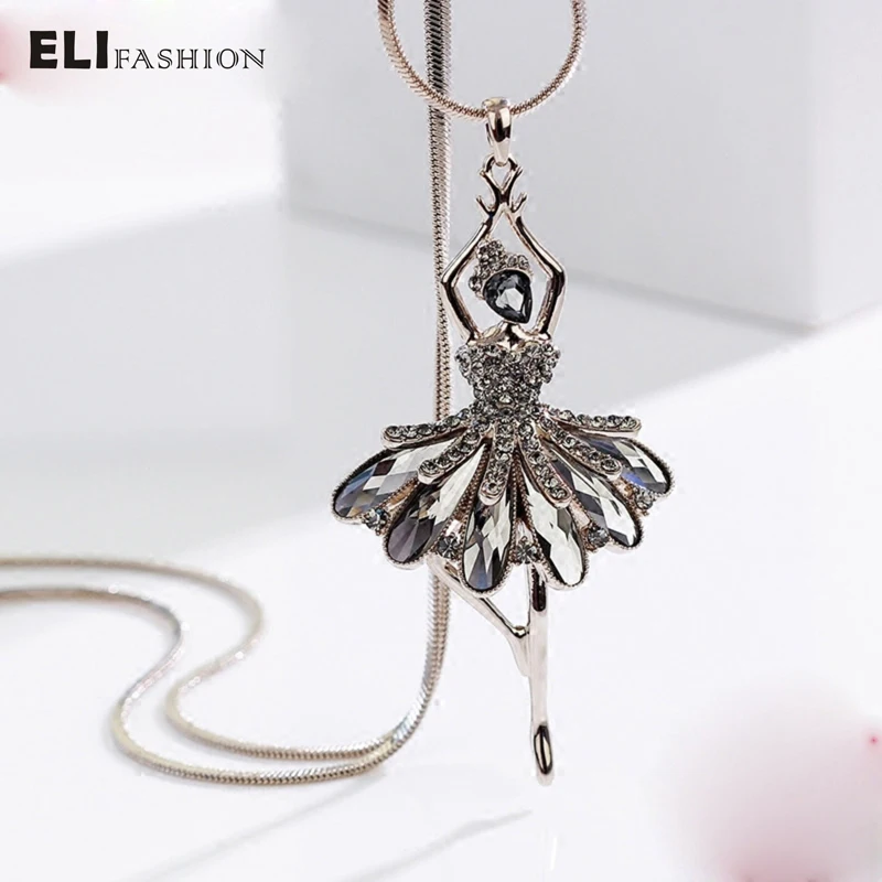 Женское ожерелье с подвеской в виде балерины | Украшения и аксессуары