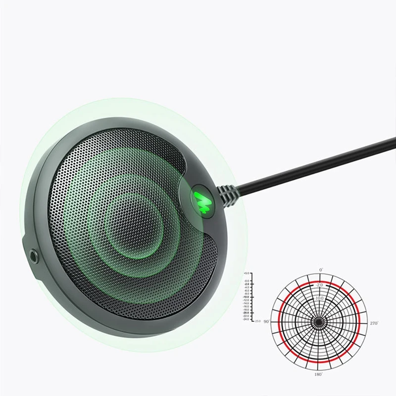USB конденсаторный микрофон для Конференции, компьютерный Omnidirectiona Plug and Play Mic с кабелем 1,95 м для интервью Vocal Vide