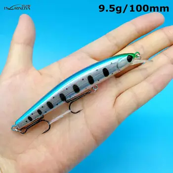 

TSURINOYA 4PCS NEW Suspending Minnow Fishing Lure DW70 100mm 9.5g Artificial Swimbait Wobbler Jerkbait Pike Bass Lure Crankbait