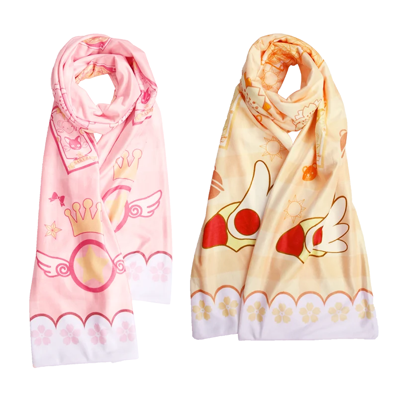 Аниме Card Captor SAKURA Clow Reader тема Косплей Модный зимний хлопчатобумажный шарф модный мужской женский теплый шейный платок Рождественский подарок