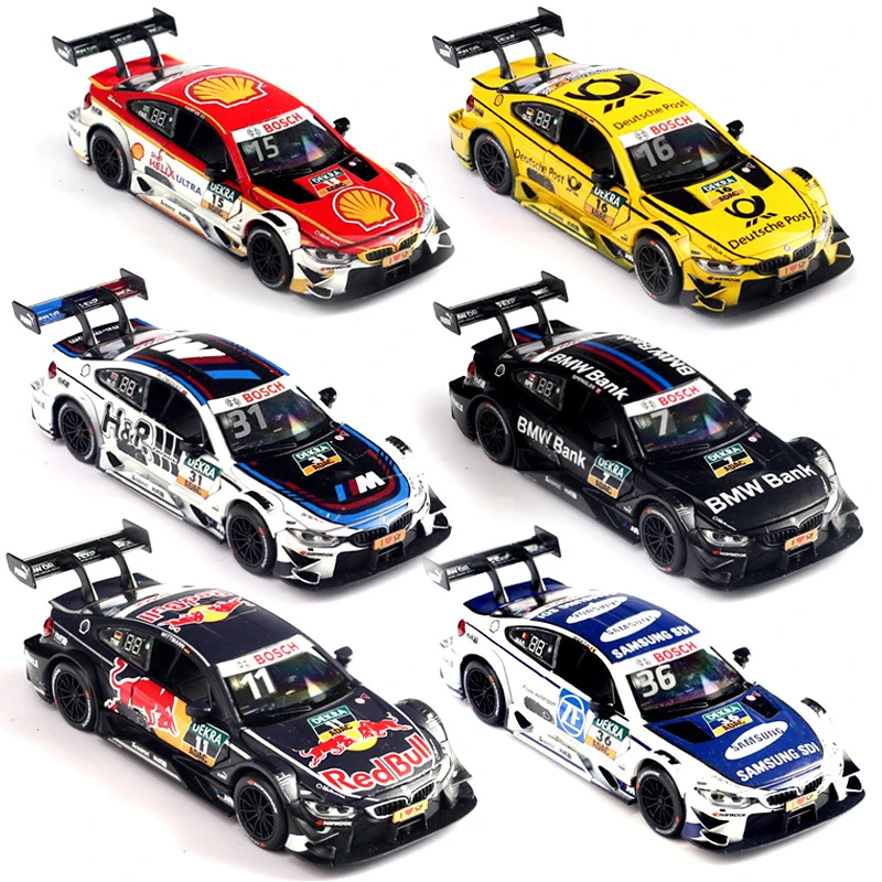  Scale 1:32 Apply Horse M4 DTM Alloy Metal Model Diecast Decorative Pattern Racing Sports Car Toys F