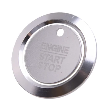 

CITALL 2pcs/set Silver Engine Start Stop Ignition Switch Button Overlay Cover Trim Fit For Ford F150 2017 2018 2019 2020