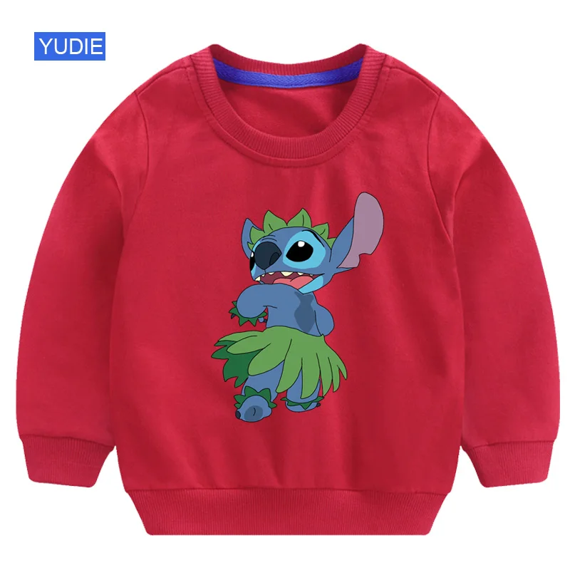 boys sweatshirts Toddler Girl Baby Cartoon Tops Clothes Boys Cotton Long Sleeve Hoodies Costume Boys Casual Sweatshirts Clothing - Цвет: Girls sweatshirt red