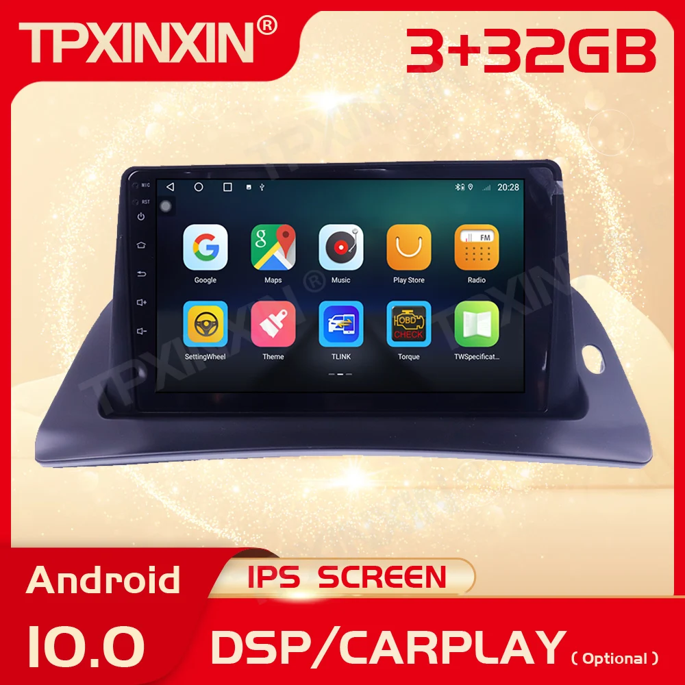 2 Din Carplay Android Radio Receiver Multimedia Stereo For Renault Kangoo 2015 2016 2017 2018 2019 2020 GPS Recorder Head Unit