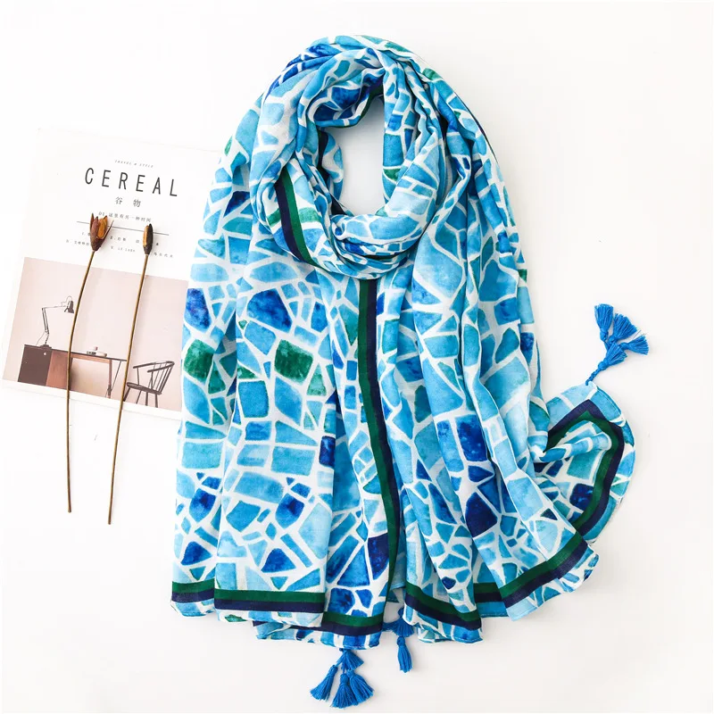 2019-fashion-block-print-tassel-scarves-shawls-long-beautiful-cotton-geometry-tassel-beach-muslim-hijab-muffler-wrap-10pcs-lot