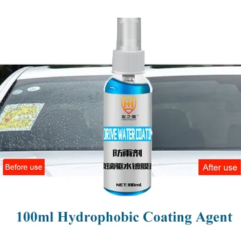 

100ml Car Glass Windshield Hydrophobic Coating Agent Side Mirror Anti-fog Water Repellent Plating Film Auto Maintenance Care