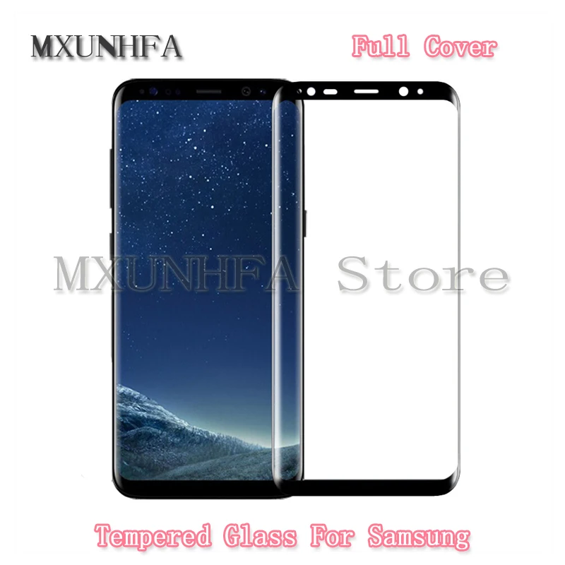 

2pcs Full Cover Tempered Glass For Samsung Galaxy Note 10 9 8 S10 S9 S8 plus S7 S6 Edge Curved Screen Protector Protective Film