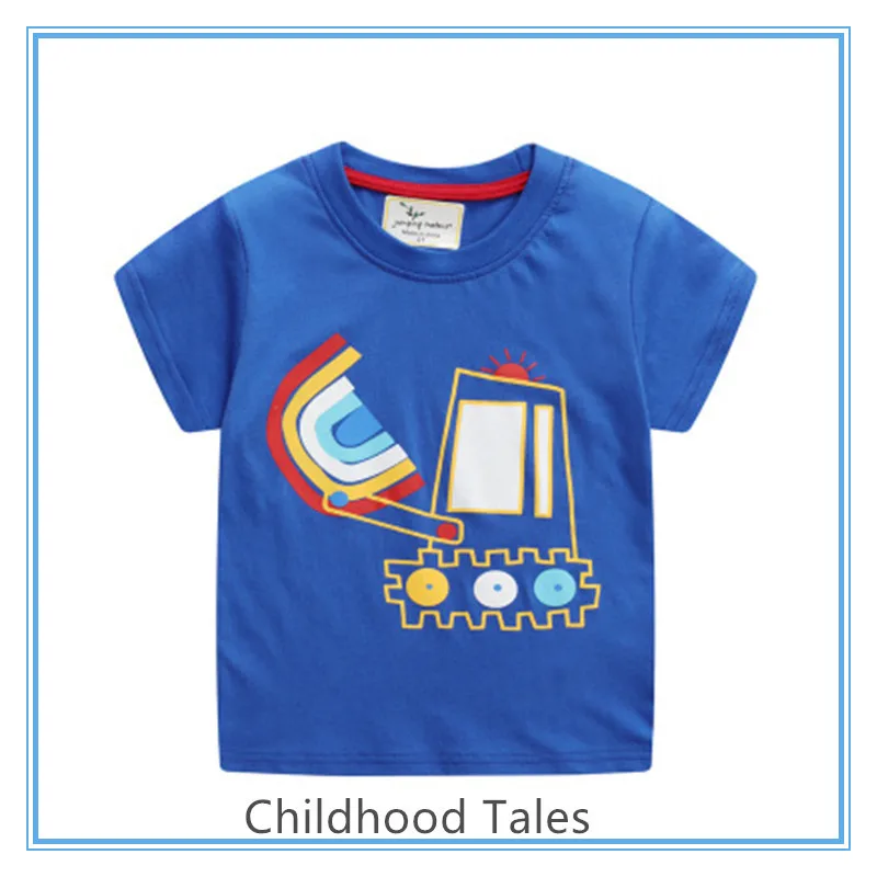 

Summer New clothing Cotton Top Boys fashionable Print Short Sleeve T-shirt