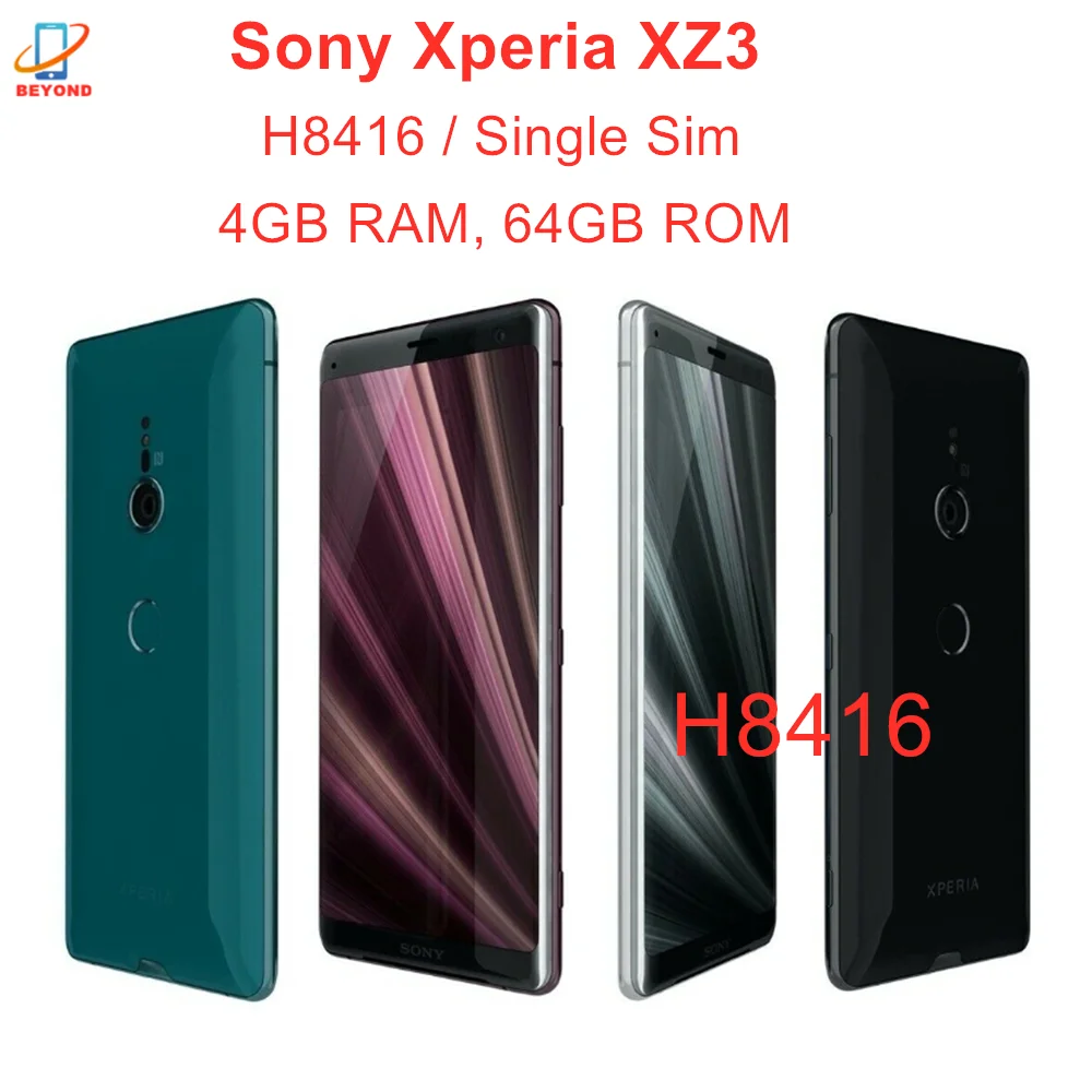 Sony Xperia XZ3 H8416 мобильный телефон 4G LTE 6 0 &quotSnapdragon 845 Восьмиядерный 4 Гб RAM 64 ГБ ROM NFC