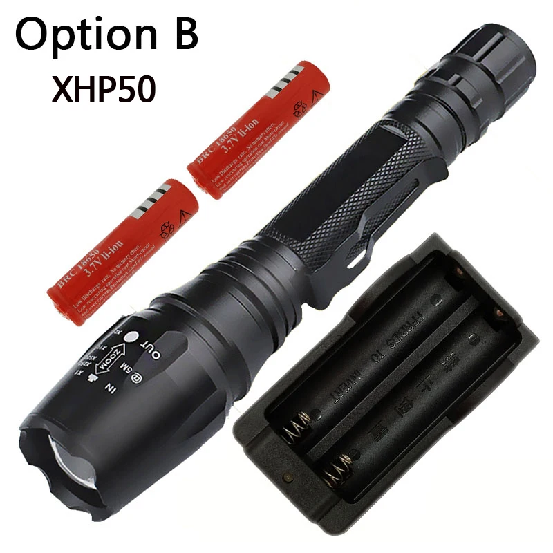 Litwod Z20 XHP50 и XHP 70 масштабируемый светодиодный тактический фонарик для 18650 аккумуляторов алюминиевый самообороны linterna огни - Испускаемый цвет: Option B