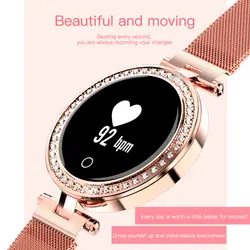 X6 сердечного ритма спортивные smart watch женщин кровяное давление bluetooth smartwatch relogio feminino reloj mujer водонепроницаемые IP68 цвета розового золота