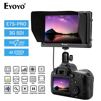

EYOYO E7S PRO 3G SDI 7Inch Camera Field DSLR Monitor Full HD 4K HDMI 1920*1200 IPS Video Focus Assist for Sony Panasonic Camera