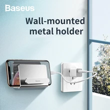 Baseus настенный держатель для хранения, Вилка питания, крюк для телефонного кабеля, домашний Многофункциональный крепкий металлический настенный крючок
