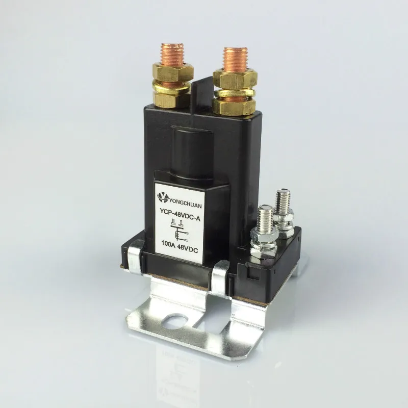 100A 48V DC контактор двойного действия 48V привод большое автомобильное реле электромагнитного питания Главный переключатель