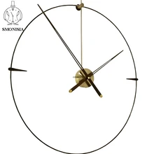 Hiszpania luksusowy zegar ścienny metalowe zegary 3d ściany wystrój domu salon kreatywny nowoczesny cichy zegarek Relogio De Parede prezent D43