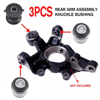 

NEW 3Pcs Rear Arm Assembly Knuckle Bushing For Toyota Highlander Camry for Avalon for Lexus Rx Us 8725-33050/42210-20010