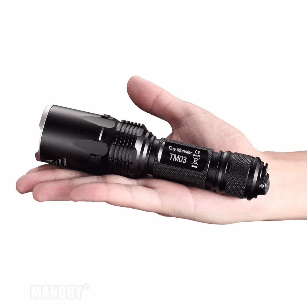 NITECORE TM03 CRI теплый свет 4CREE XHP70 светодиодный тактический фонарик 2800 люмен с 18650 для