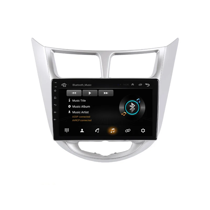 Perfect 10.1" 2G RAM 32G ROM Android Car DVD Video Player GPS For Hyundai Solaris accent Verna i25 audio car radio stereo navigation 2