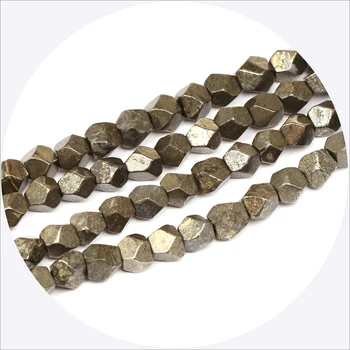 

Free Shpping 3 Strands 8mm & 10mm Faceted Iron Pyrite Beads For Jewelry Bracelets Making,GF12